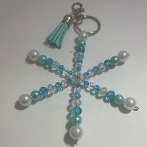 Snowflake Keychain For Handbags Or Backpacks